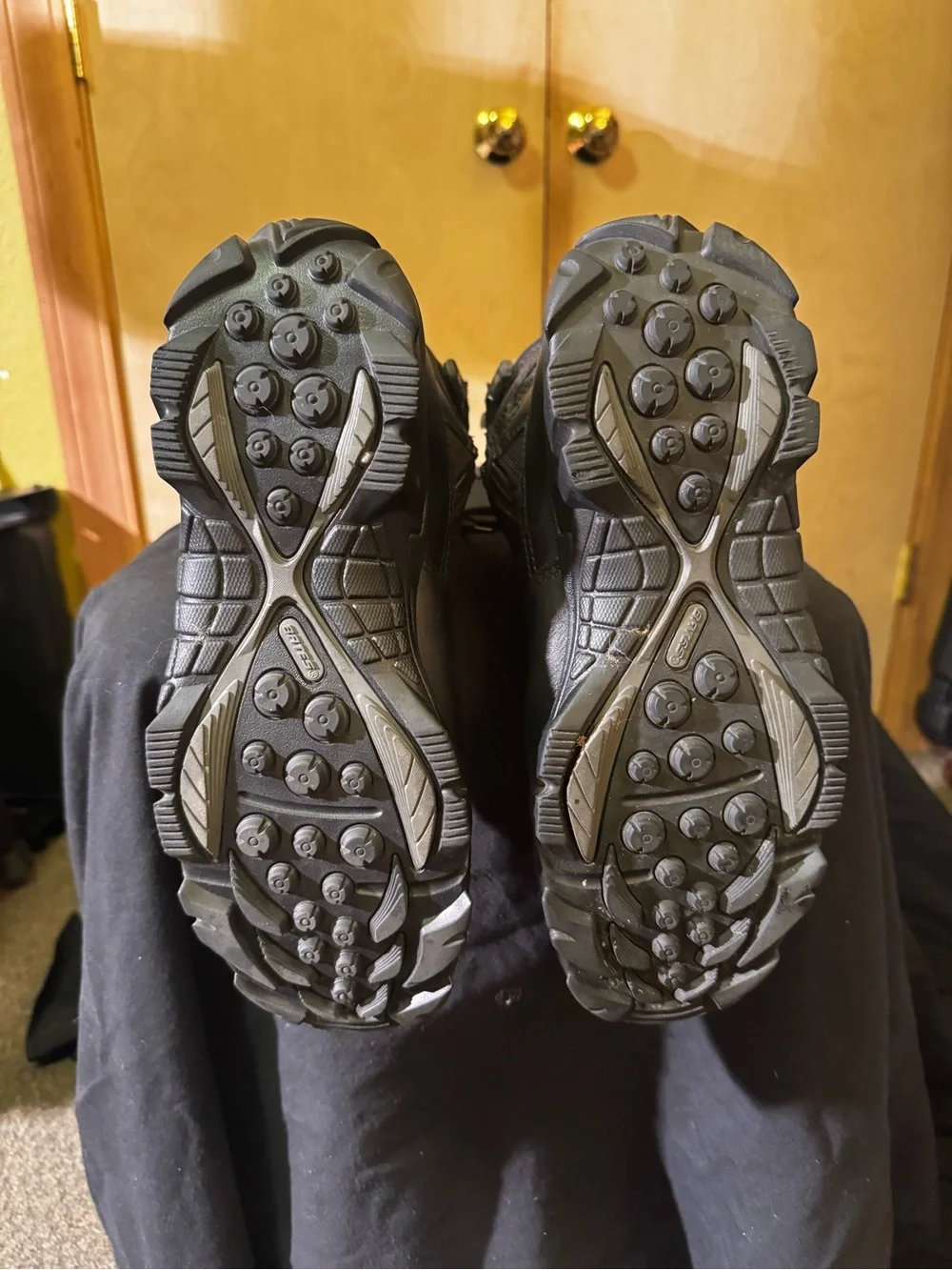 Men's Black Lace-Up Tactical Boots